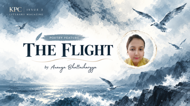Krafty Page ChronicleS Issue 3 feature cover for The Flight by Ananya Bhattacharyya